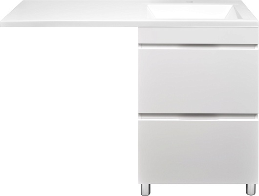 Stella Polare Мебель с раковиной под стиральную машину Мадлен Памелла 120 R белая – фотография-6